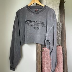 Harley Davidson Crop Sweatshirt